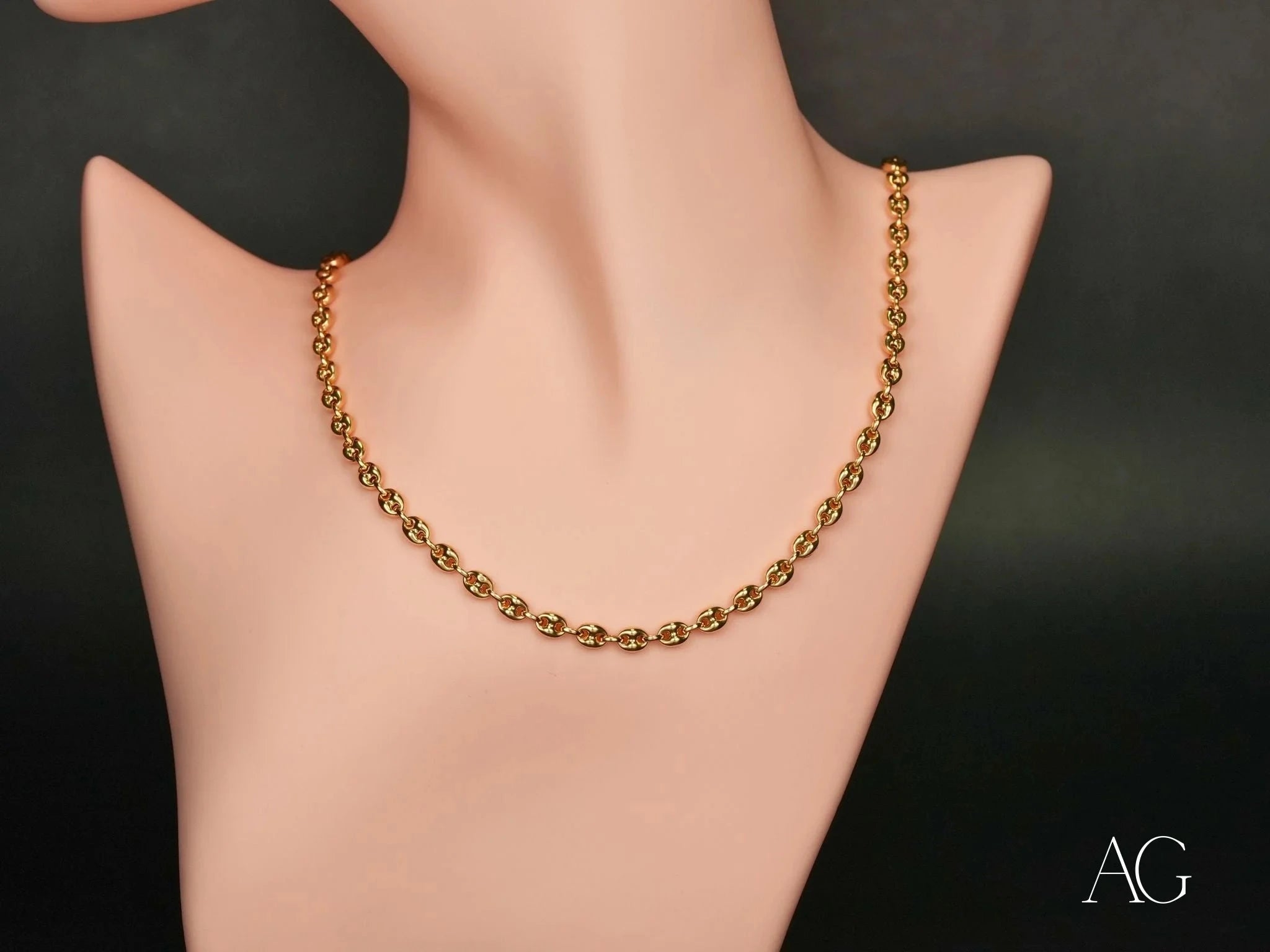 18K Gold Statement Necklace for Women - Elegant Layering Piece for Parties, Weddings & Special Occasions