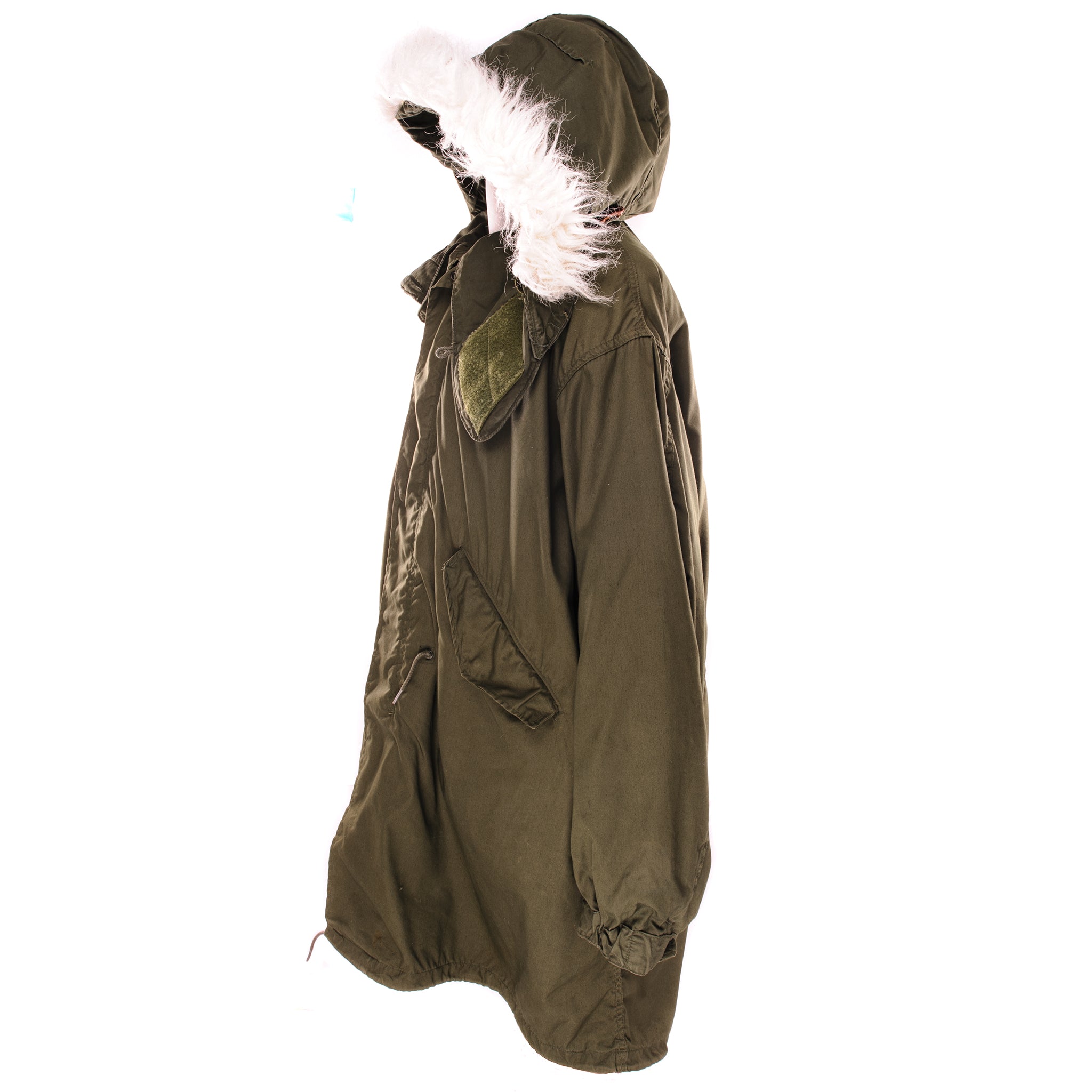Vintage US Army M-1965 M65 Fishtail Parka with Detachable Liner & Hood - 1983 Military Jacket - Size Large - Cold Weather & Outdoor Adventure Gear