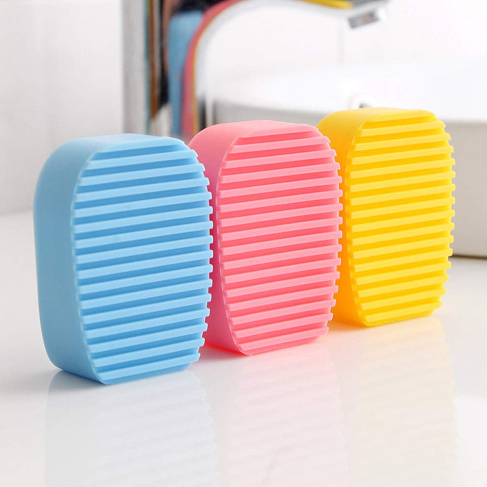 Hemoton Shoe Cleaner & Laundry Scrub Board - Silicone Washing Brush for Shoes, Clothes & Tiles | Multi-Purpose Cleaning Tool for Home, Gym & Travel Accessories