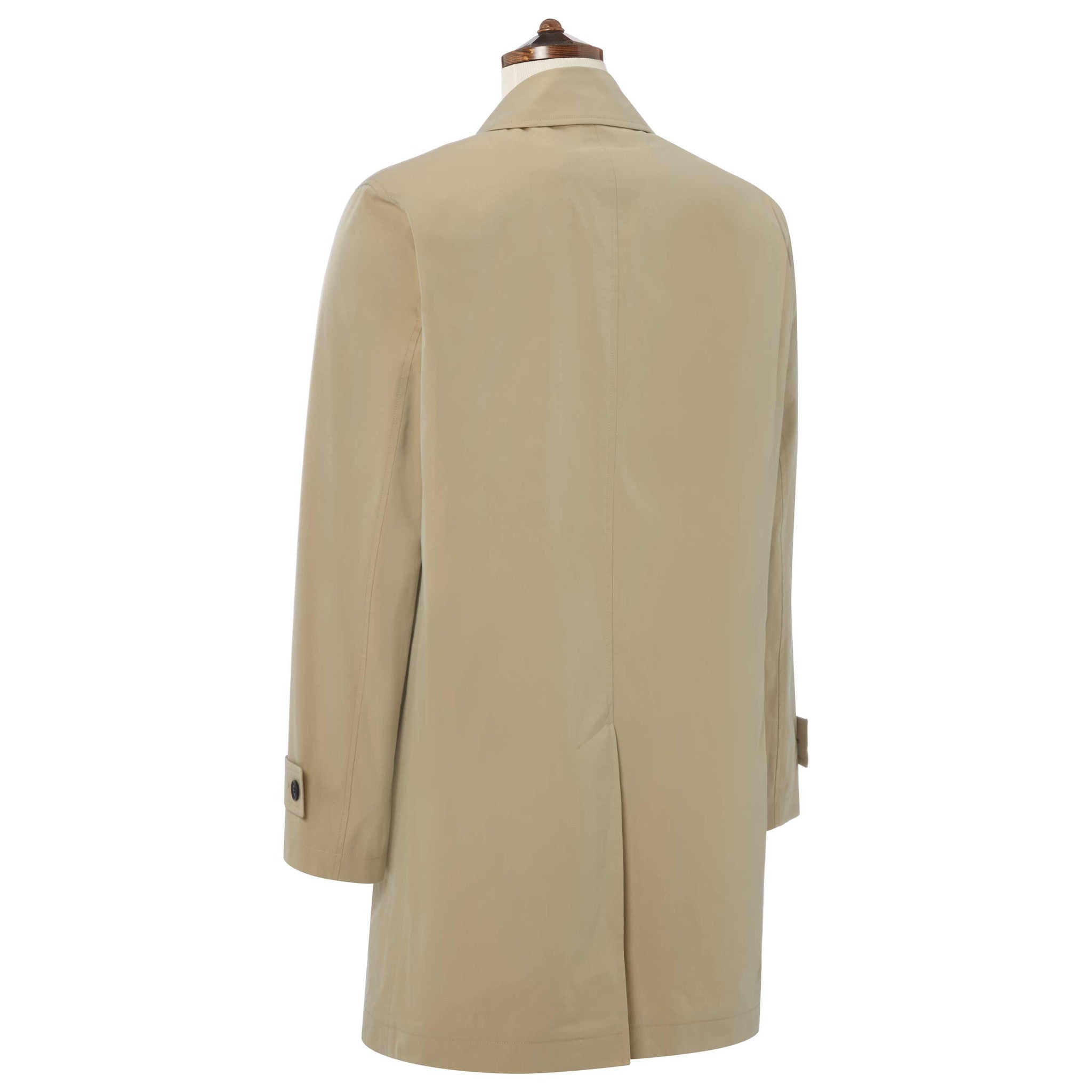 Sheridan Beige Waterproof Cotton Blend Raincoat for Women - Lightweight Windproof Trench Coat with Hood for Spring & Fall Outdoor Activities