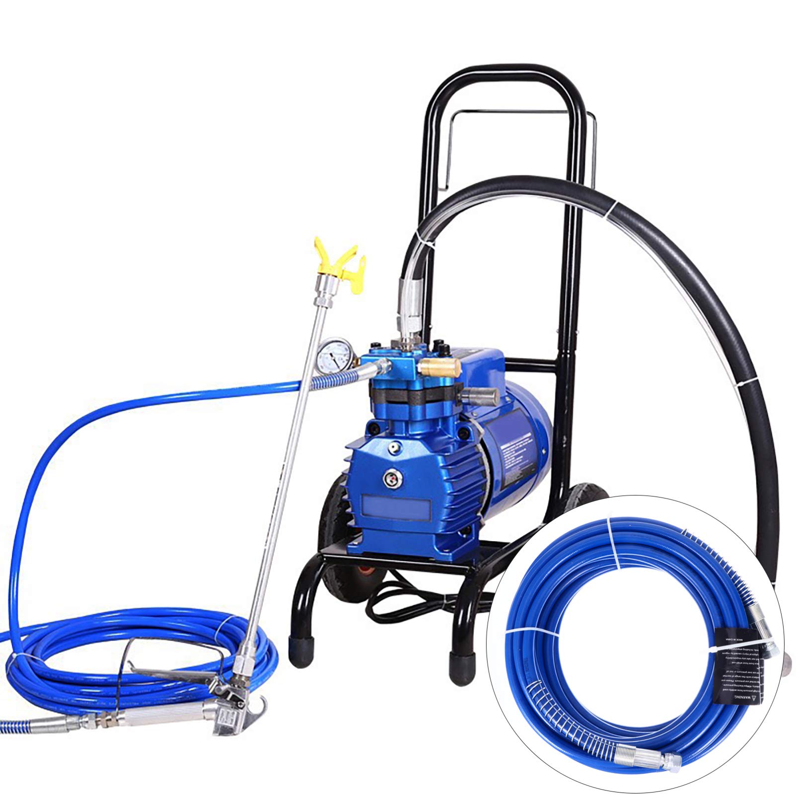 High Pressure Universal Paint Sprayer Hose - 1/4 Inch Lightweight Airless Paint Tube & Whip Air Hose for Professional Painting - Perfect for Home Renovation, Furniture Refinishing, and Exterior Wall Painting