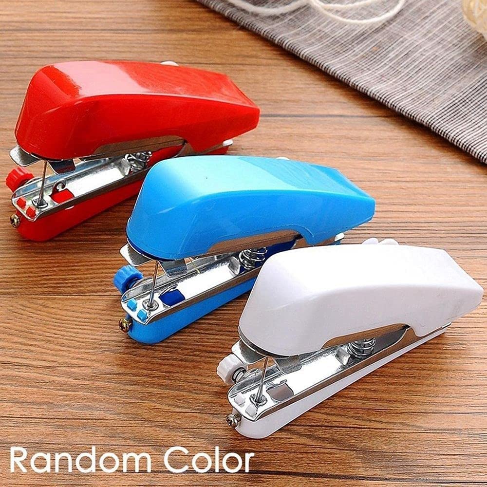 1Pc Handheld Sewing Machine - Portable Mini Manual Sewing Tool for Quick Repairs & DIY Crafts | Perfect for Clothes, Curtains & Fabric Projects | Home & Travel Use