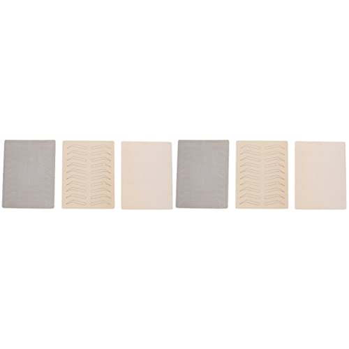 FRCOLOR 6-Piece Eyebrow Practice Skin Sheets - Realistic Fake Skin for Microblading, Tattoo & Permanent Makeup Training - Perfect for Beginners & Professionals (Use at Home, Salon or Beauty School)