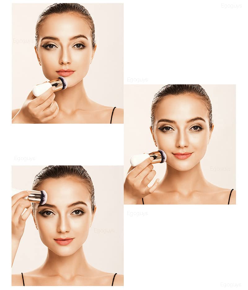 FII KISS YOU ME SKIN Matte Pore-less Compact Powder - Oil Control & All Day Matte Finish Makeup - Liquid Foundation & Apple Shape Red Lipstick Set for Flawless Skin | Perfect for Daily Wear, Parties & Special Occasions
