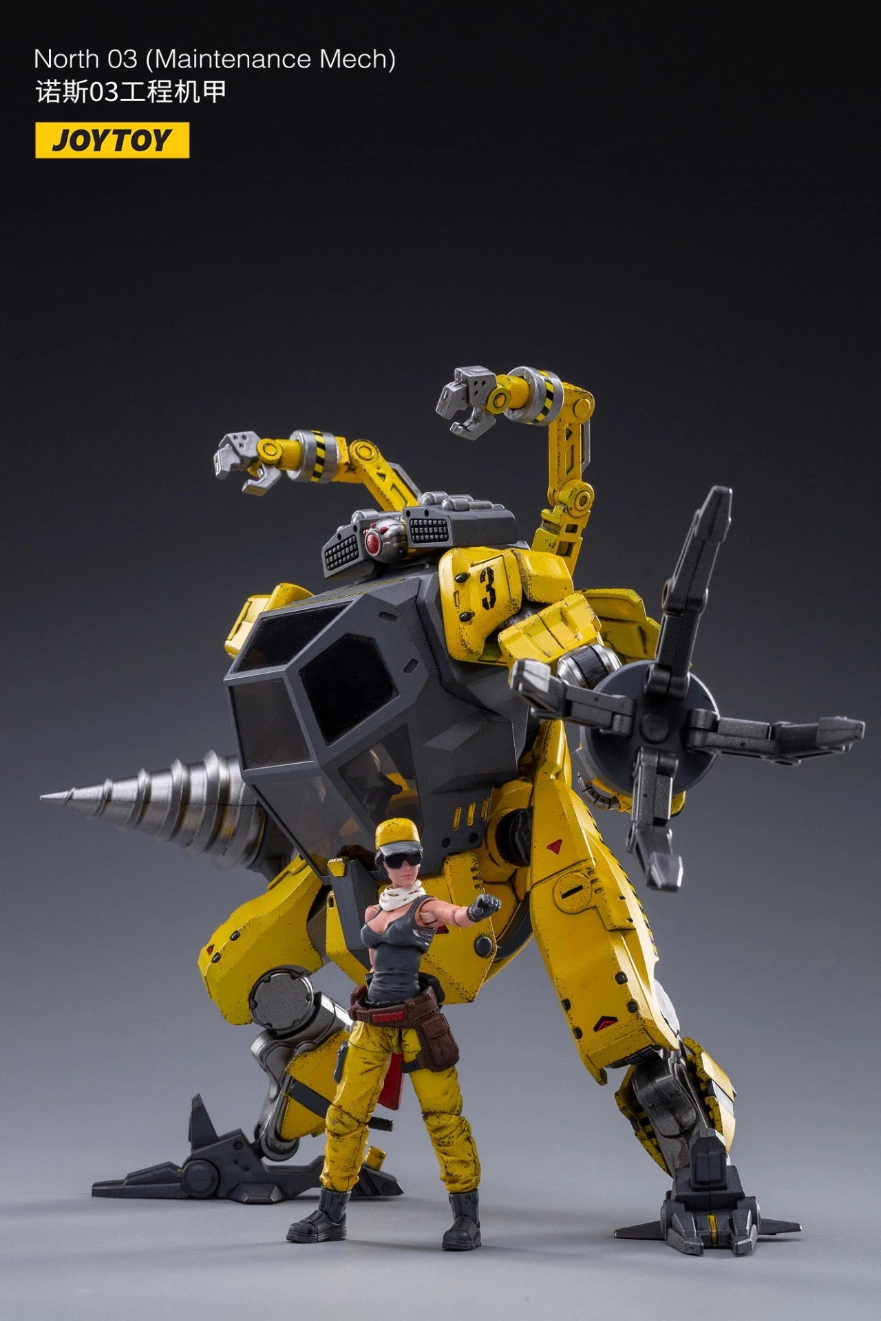 JOYTOY 1/18 Scale Mecha NOS-03 Anime Action Figure - Collectible Robot Model for Display & Maintenance Scenes | Perfect for Anime Fans & Model Collectors