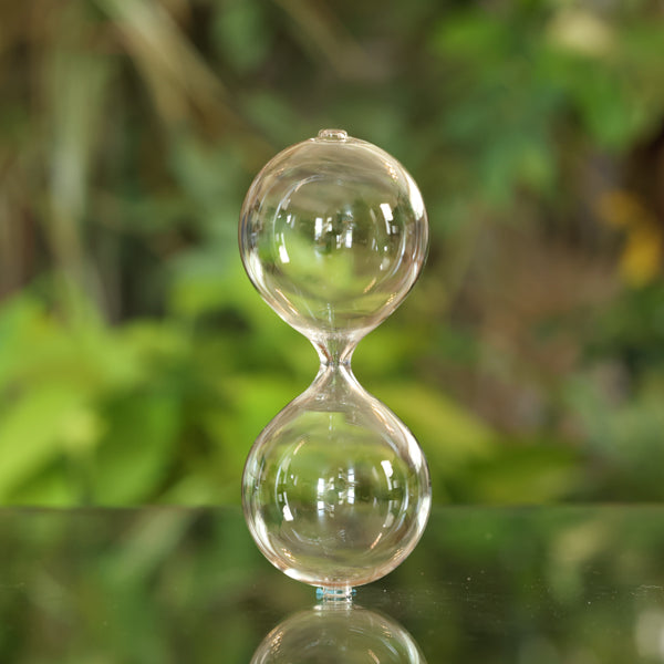 DIY Empty Hourglass Globe with Sand - Creative Home Decor, Science Experiment Kit & Meditation Timer for Stress Relief, Office Desk Accessories