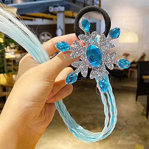 Snowflake Hair Clips for Girls - Princess Hair Bows for Parties, Christmas, Weddings & Dress Up - Sparkling Hair Accessories for Kids & Teens (Set of 6) - Perfect for Birthday Celebrations, Pageants & Holiday Events