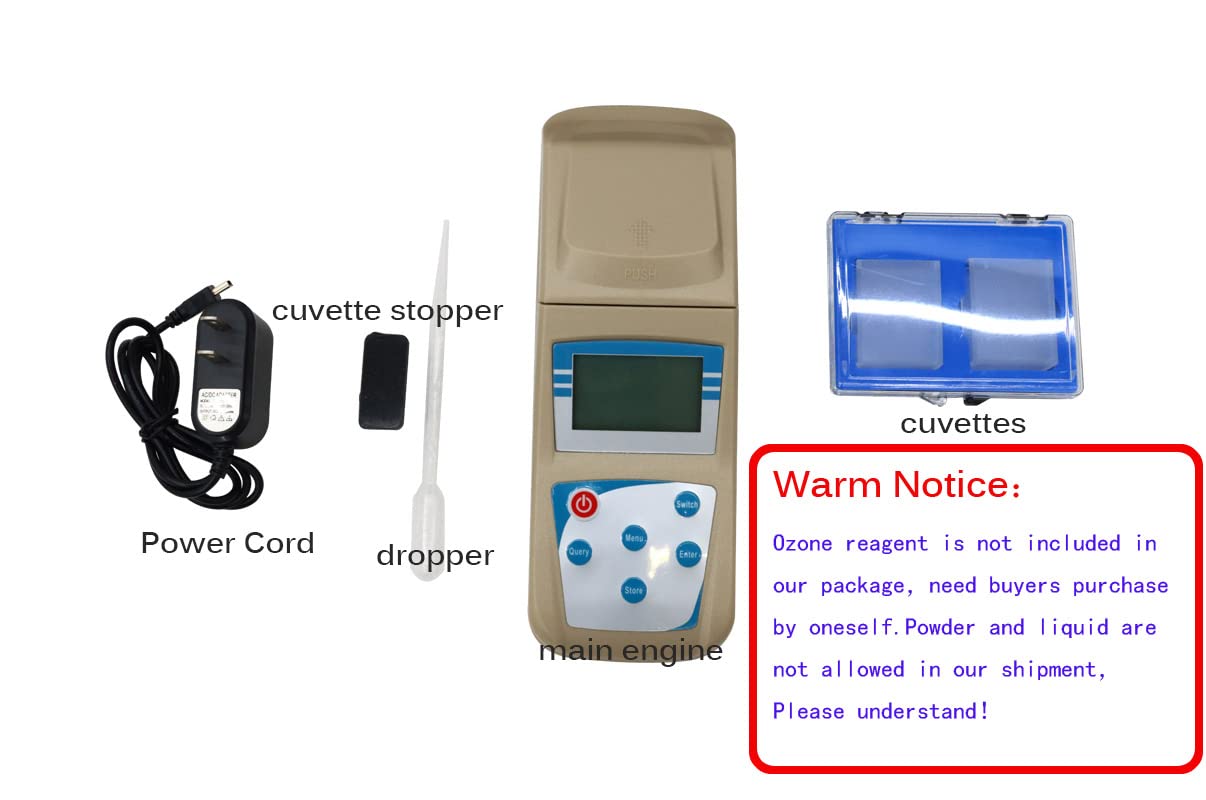 PreAsion Portable Ozone Water Tester Meter - Accurate O3 Level Detector for Drinking, Aquariums & Pool Water Testing