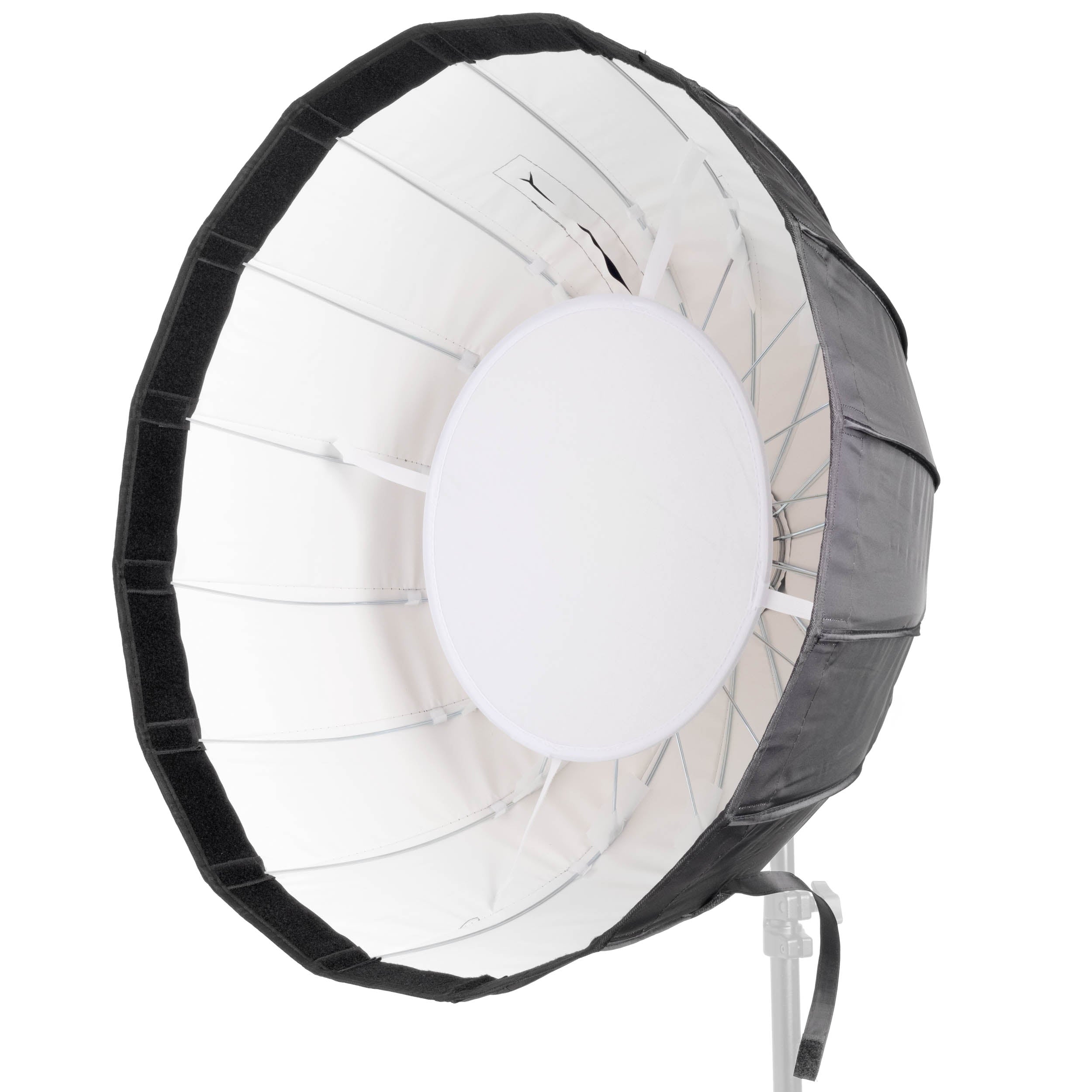 Godox AD S65W 65cm Portable Silver Parabolic Softbox with White Interior - Perfect for Studio Photography, Portrait Lighting & Product Shoots