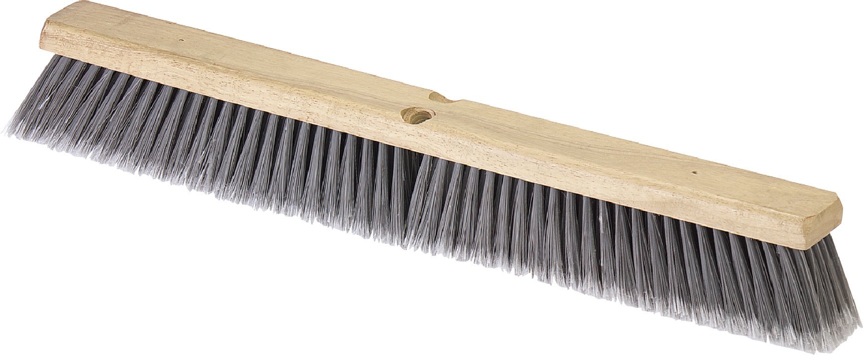 SPARTA Flo-Pac Plastic Flagged Sweep Floor Broom - 36 Inch Gray Industrial Broom for Cleaning Warehouses, Garages & Driveways (Pack of 6) - Heavy Duty Commercial Cleaning Tool for Dust, Debris & Large Areas