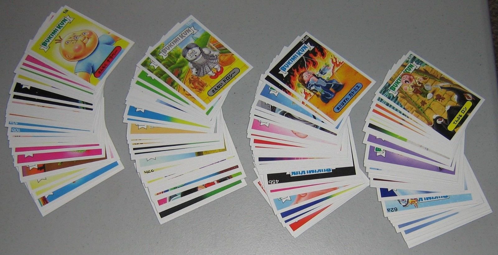 2014 Garbage Pail Kids Bukimi Kun Series 1 Complete Trading Card Set with Original Wrapper - Perfect for Collectors, Trading, and Nostalgic Gift Giving