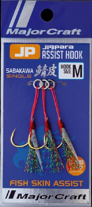 Major Craft Jigpara Assist Hook Sabakawa - Premium Saltwater Fishing Assist Hooks for Jigging, Tuna, and Bottom Fishing | Durable Corrosion-Resistant Design for Offshore and Deep Sea Angling