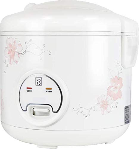 KOTO 10-Cup Electric Rice Cooker with Flower Pattern - Perfect for Family Dinners & Meal Prep | Fast Cooking & Keep Warm Function