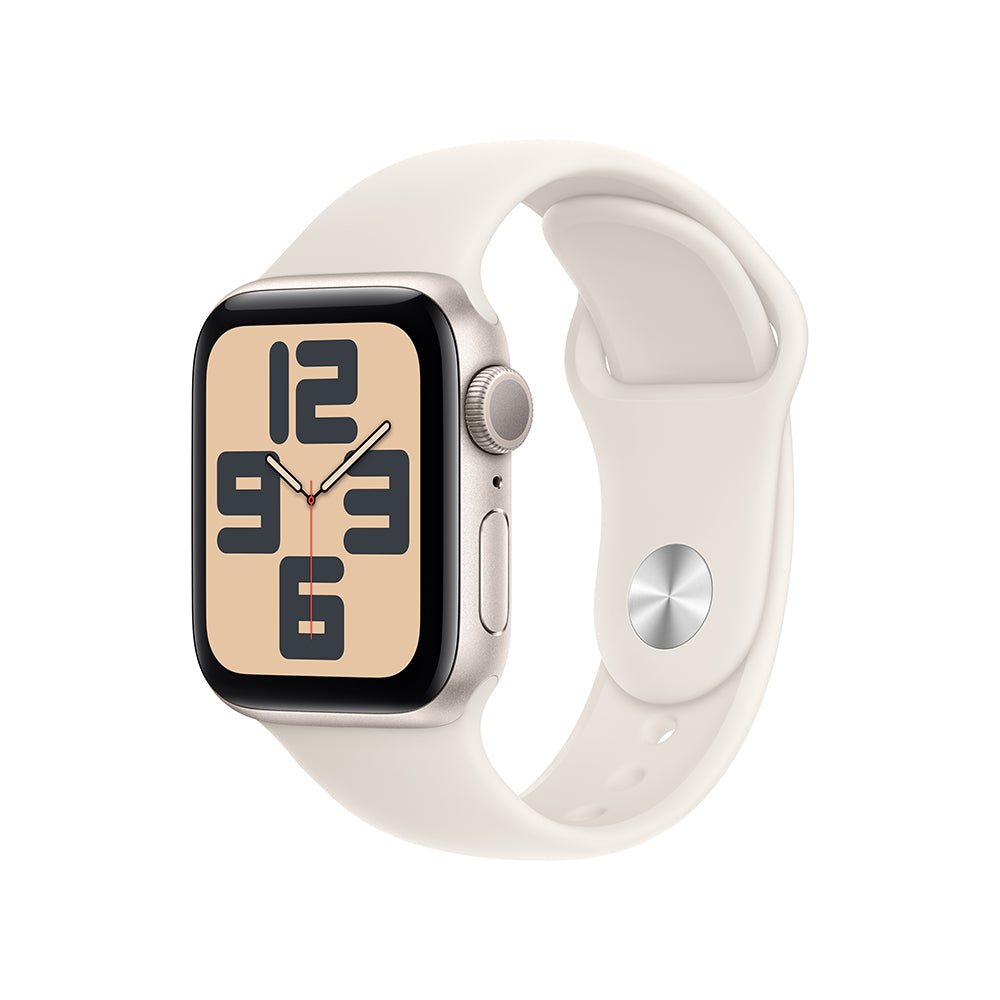 Apple Watch SE GPS 40mm - Starlight Aluminum Case with Starlight Sport Band (M/L) - Perfect for Fitness Tracking, Workouts & Everyday Wear