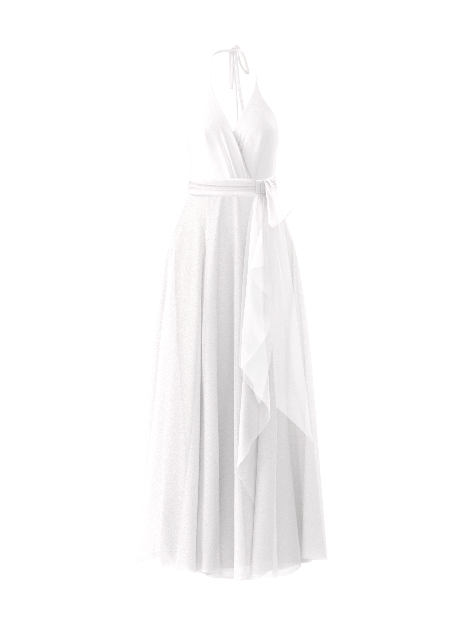 Carmelle White Bodice with Jaycie Skirt and Sash Belt - Elegant Women's Fashion Set for Weddings, Parties & Special Occasions