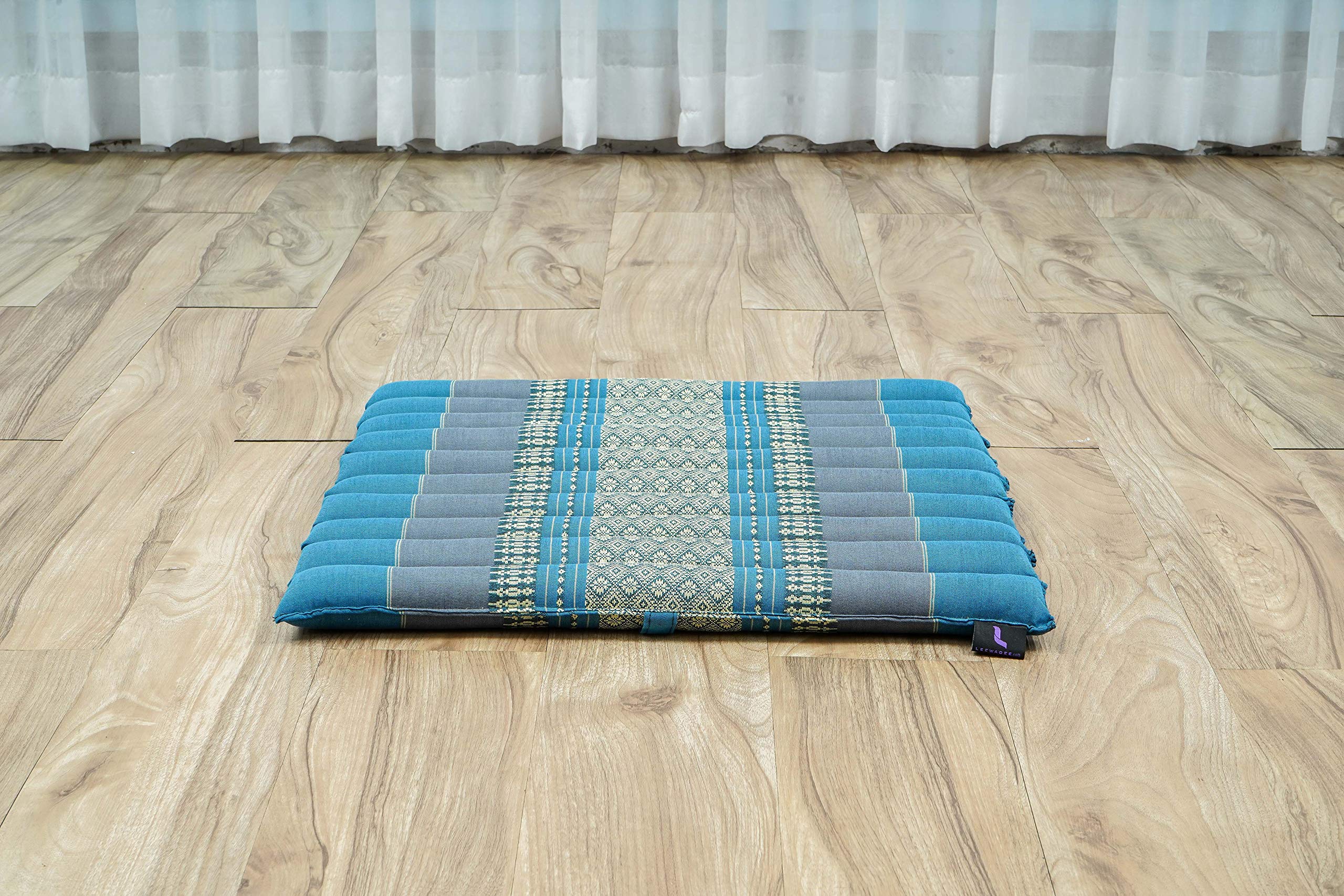 Premium Leewadee Meditation Cushion Set – Zafu Yoga Pillow & Zabuton Mat with Natural Kapok Filling for Comfortable Seated Meditation, Yoga & Mindfulness Practice at Home or Studio