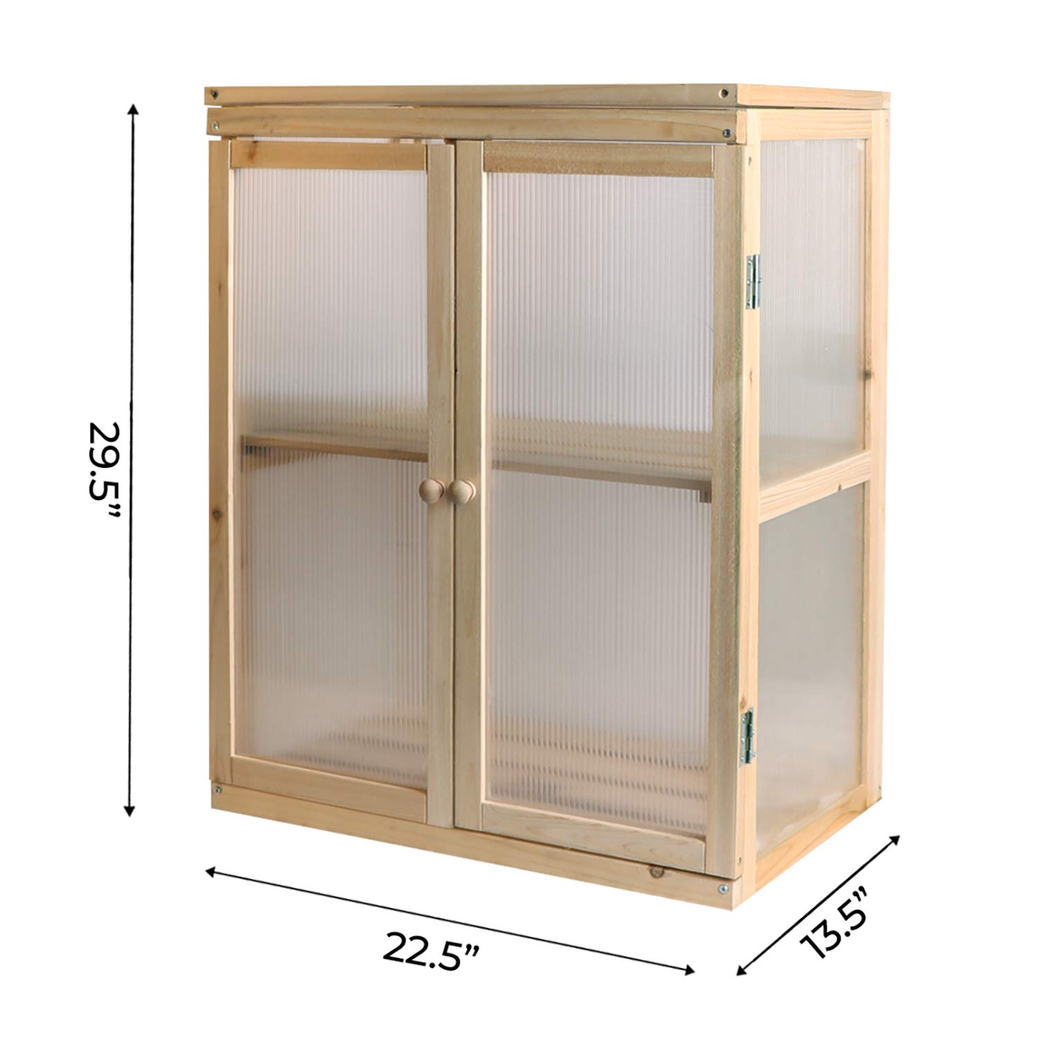 **BIGTREE Wooden Cold Frame Raised Garden Bed - Heavy Duty Foldable Greenhouse Planter for Indoor & Outdoor Use - Patio, Balcony, Backyard, Farmhouse Decor - Perfect for Flowers, Herbs & Vegetables (Style 4)**