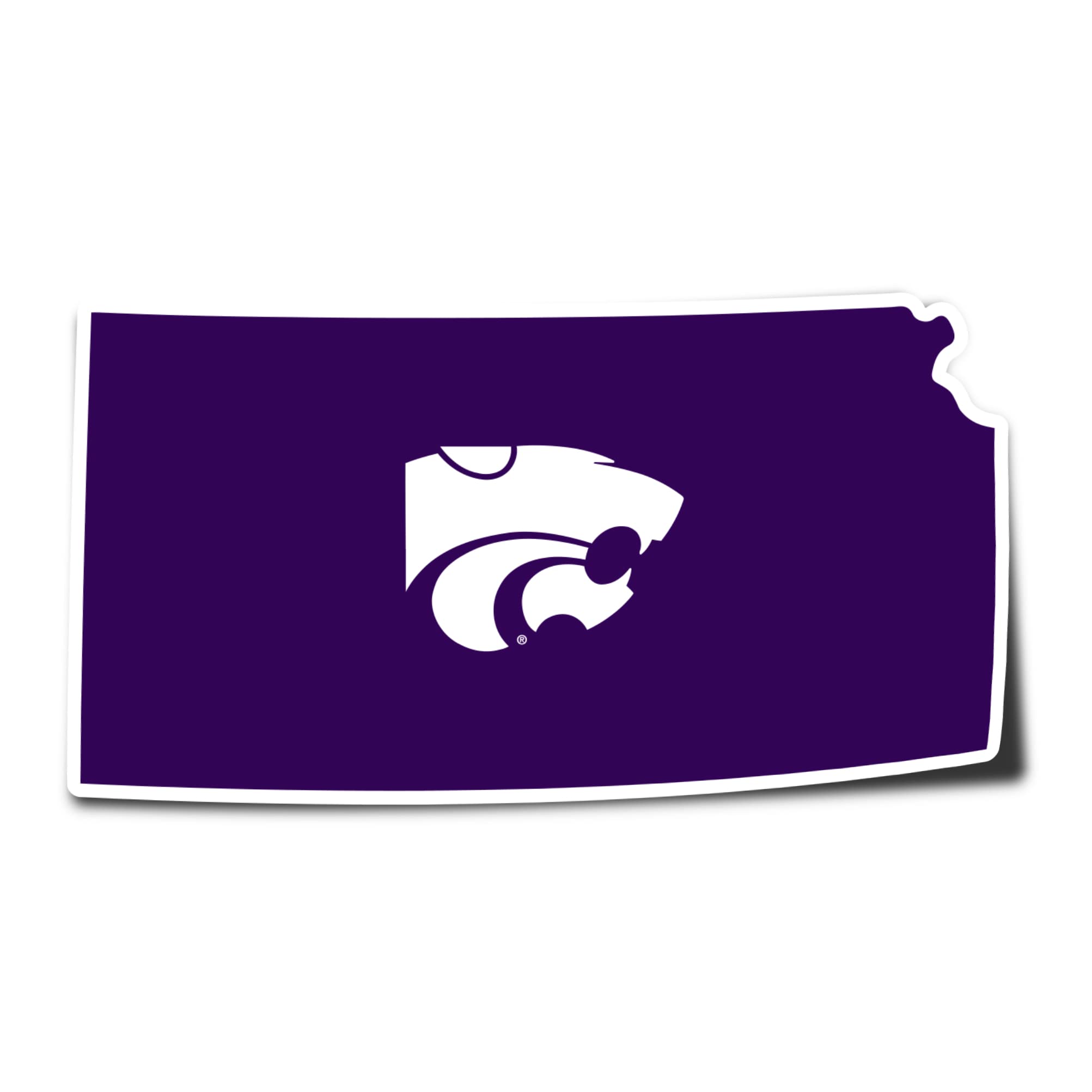 Kansas State University Wildcats KState EMAW Vinyl Decal Sticker Sheet - Desert Cactus Design for Laptop, Water Bottle, Car & Scrapbook - Perfect for Fans, School Spirit & State Pride (State Border Sticker)
