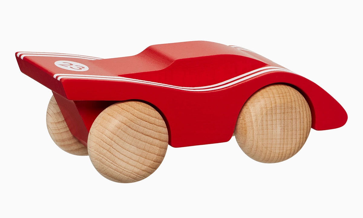 Porsche 917 Salzburg Wooden Toy Car for Kids - Classic Vintage Racing Car Toy, Perfect for Playtime, Collectibles, and Gifts