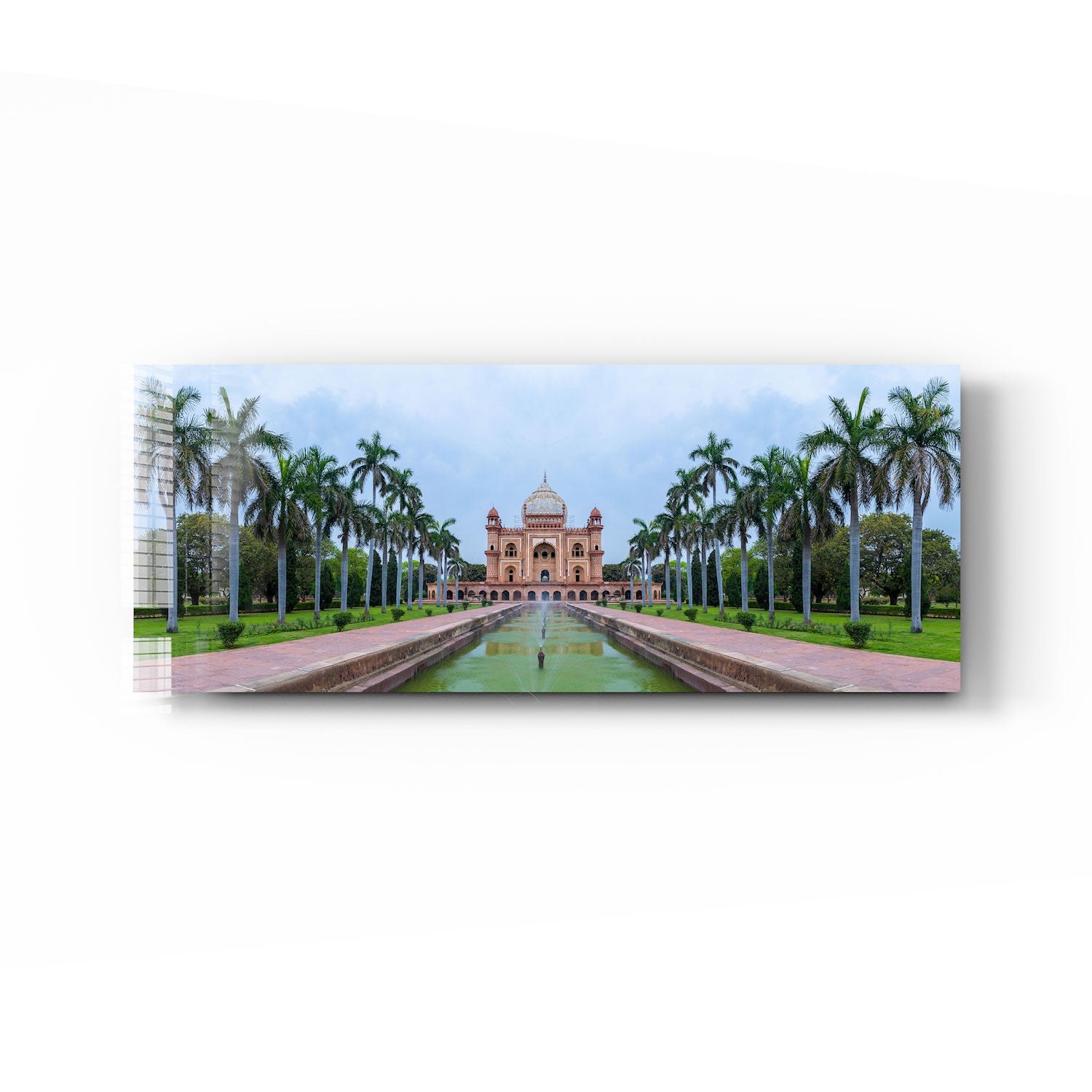 Taj Mahal Panoramic View Poster - Stunning India Landmark Wall Art for Home & Office Decor | Perfect for Living Room, Bedroom, or Gift