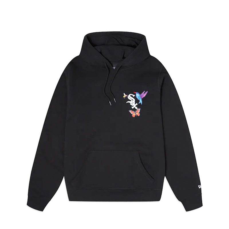 Chicago White Sox Blooming Black Men's Pullover Hoodie - Comfortable & Stylish Baseball Fan Apparel for Game Day & Casual Wear