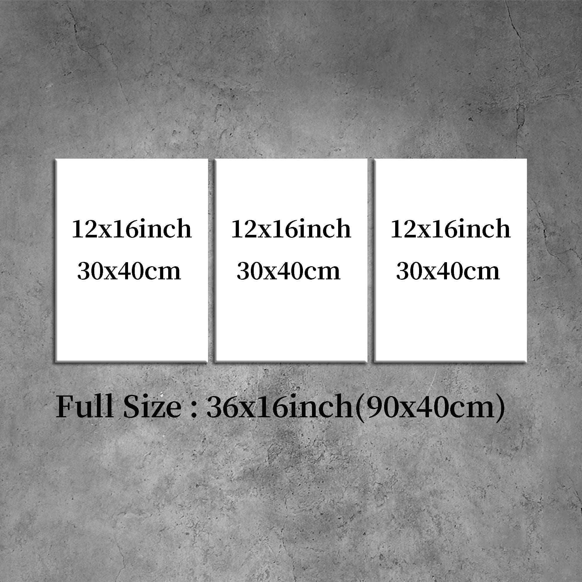 Arabic Islamic Calligraphy Wall Art - 3 Panel Framed Quran Canvas Prints for Home Decor, Living Room & Bedroom (36''W×16''H) Ready to Hang | Perfect for Muslim Prayer Spaces, Cultural Home Decor & Gift Giving