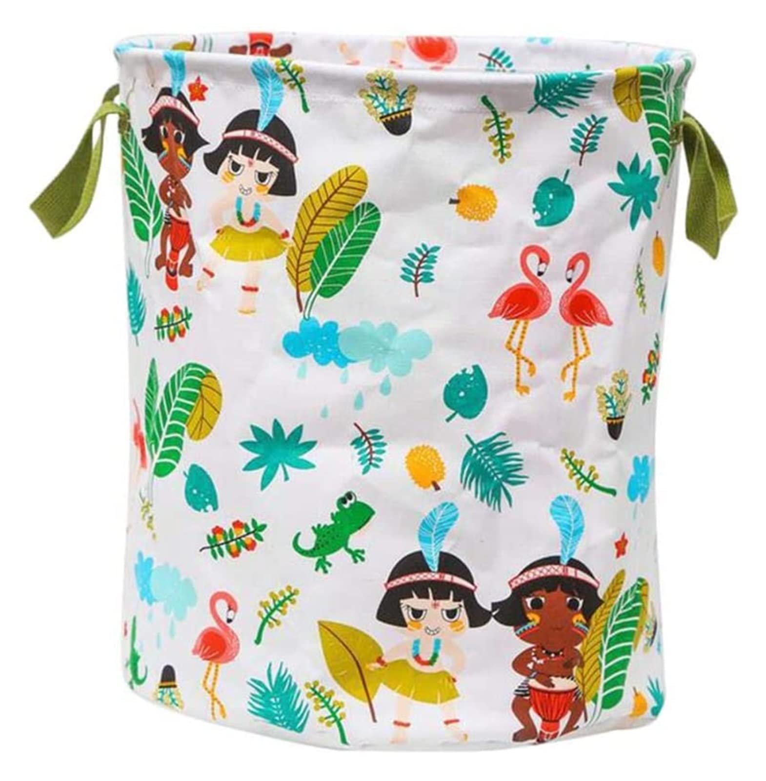 Lieber Lighting Fabric Storage Basket - Cute Cartoon Pattern Clothes & Toy Organizer for Home, Laundry, Kids Room | Multi-Purpose Storage Box for Clothes, Toys & Debris (Assorted Colors) - Perfect for Bedroom, Nursery & Playroom Organization