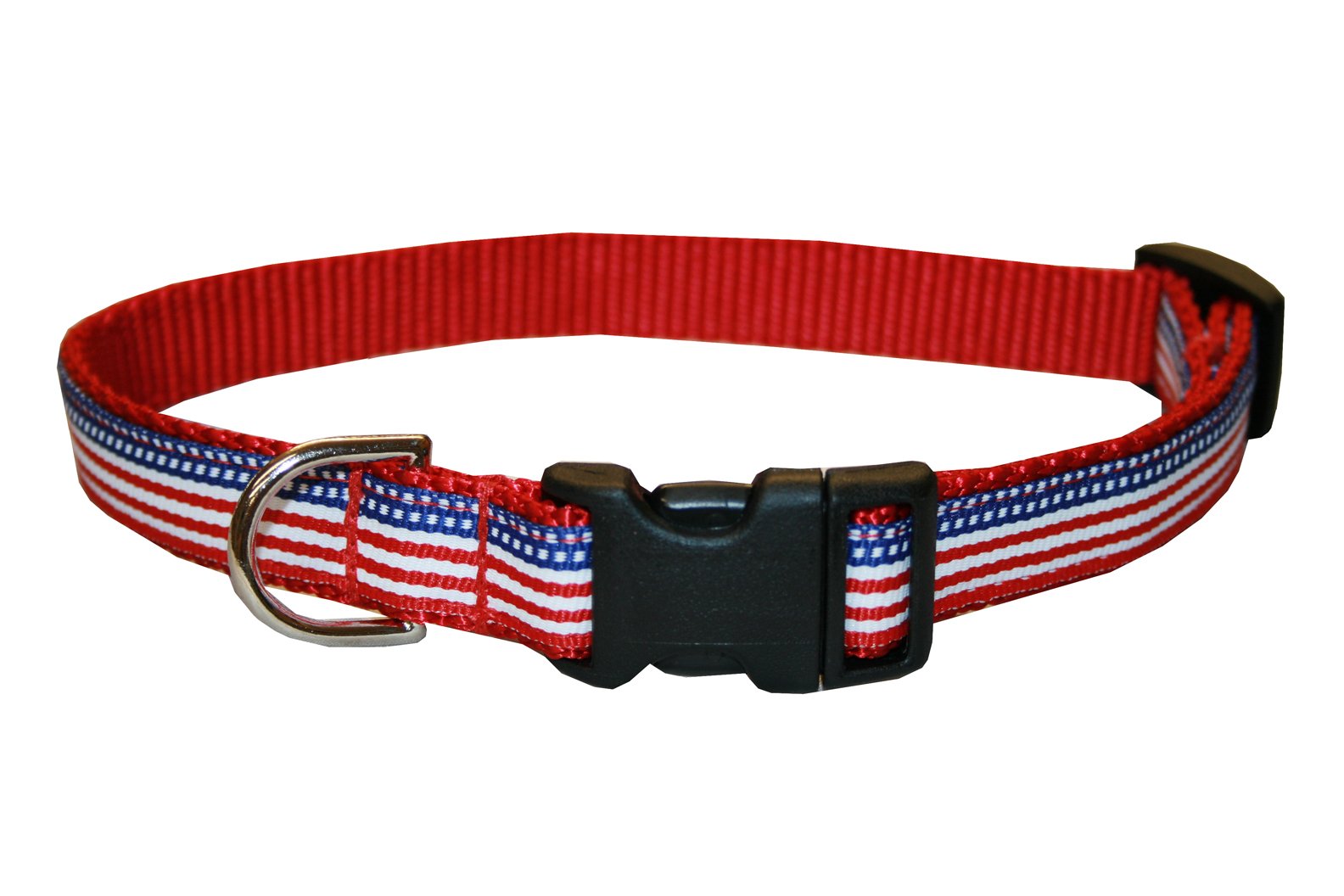 XSmall American Flag Dog Collar - 1/2