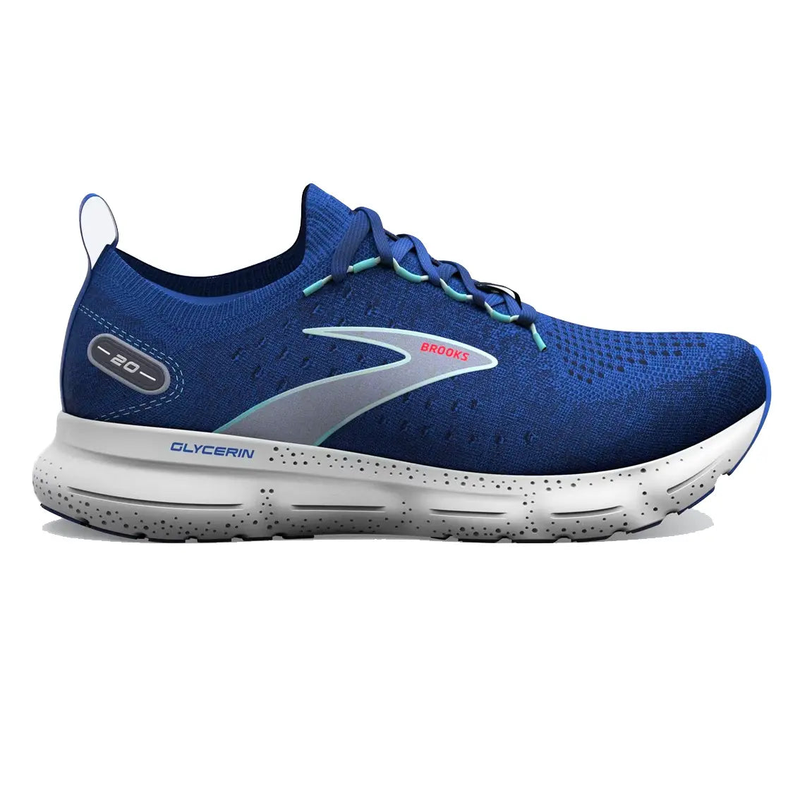 Men's Brooks Glycerin StealthFit 20 Running Shoes - Lightweight Cushioned Sneakers for Jogging, Gym Workouts & Daily Wear