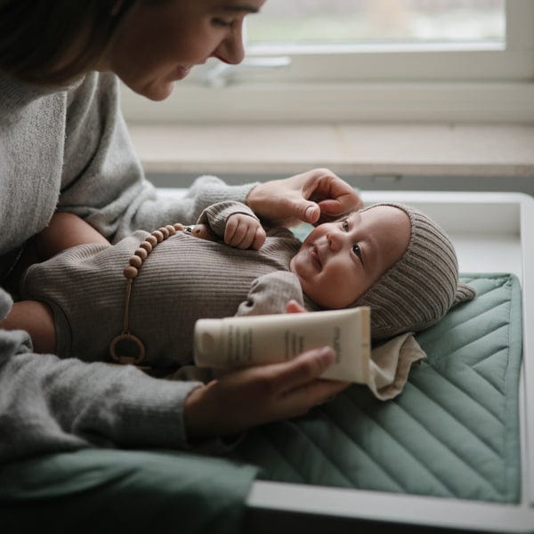 Mushie Portable Baby Changing Pad - Waterproof & Travel-Friendly Diaper Mat for On-the-Go Parents - Perfect for Nursery, Travel, and Outdoor Use