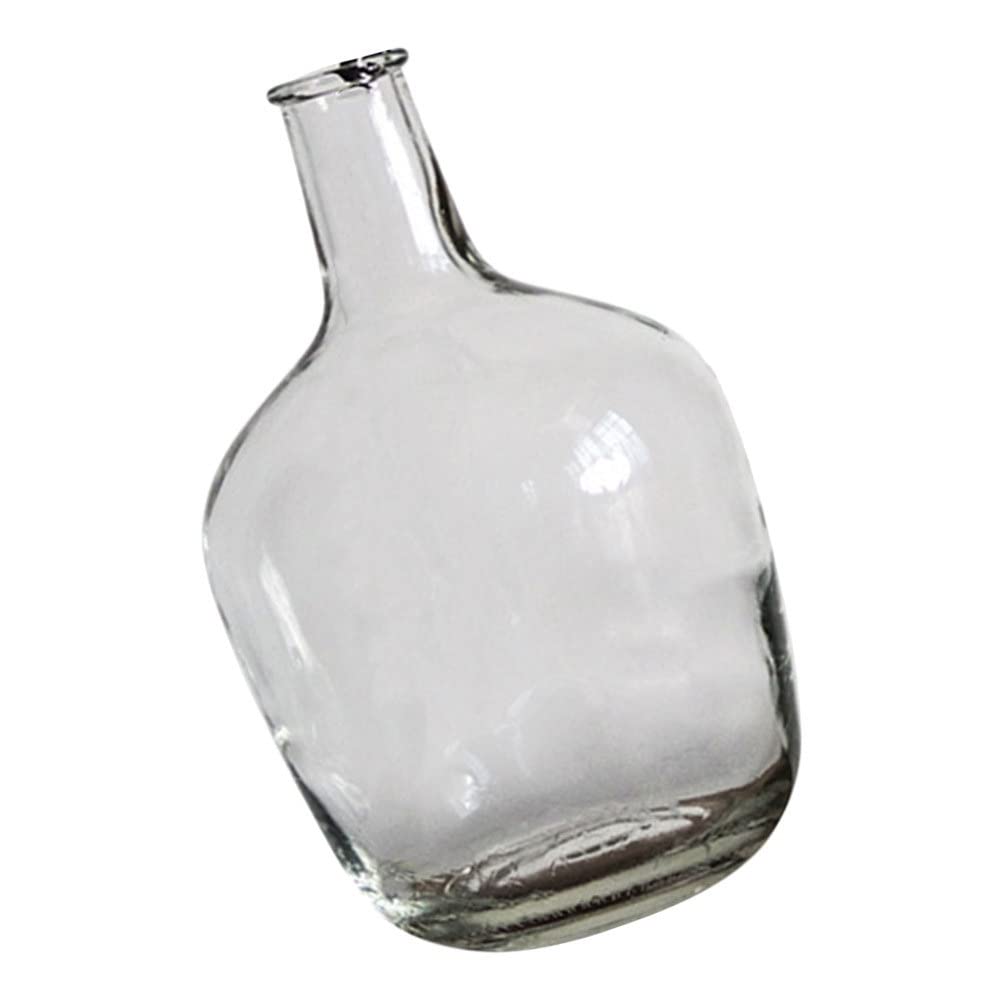 Clear Glass Vase - Transparent Flower Bud Vase, Large Balloon Vase & Small Plant Terrarium for Hydroponics | Rustic Home & Office Decor | Perfect for Centerpieces, Wedding Decor, and Indoor Plants