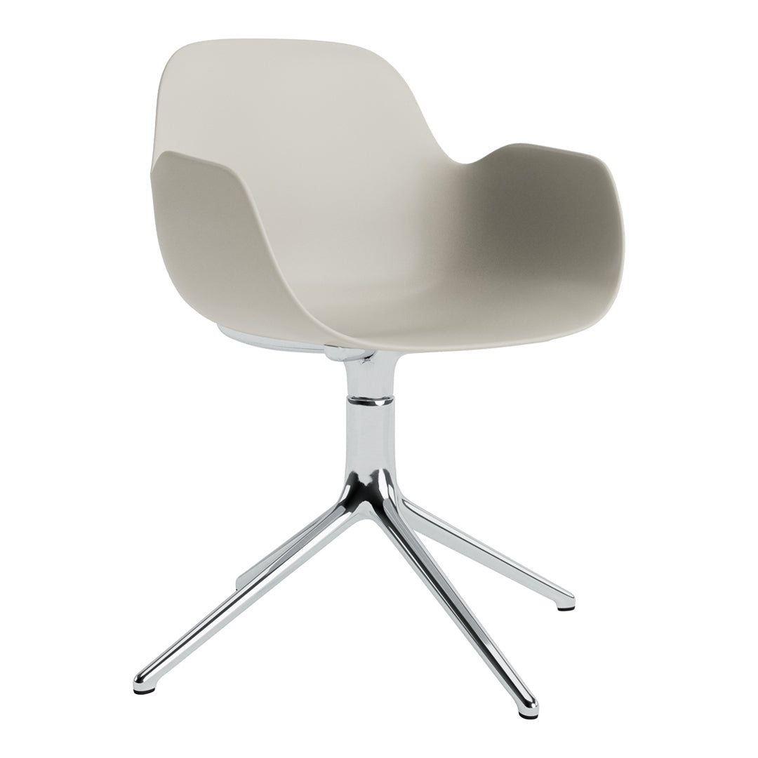 Modern Form Armchair with 4L Swivel Base - Ergonomic Office Chair for Home & Workspace - Perfect for Working, Gaming, and Relaxing