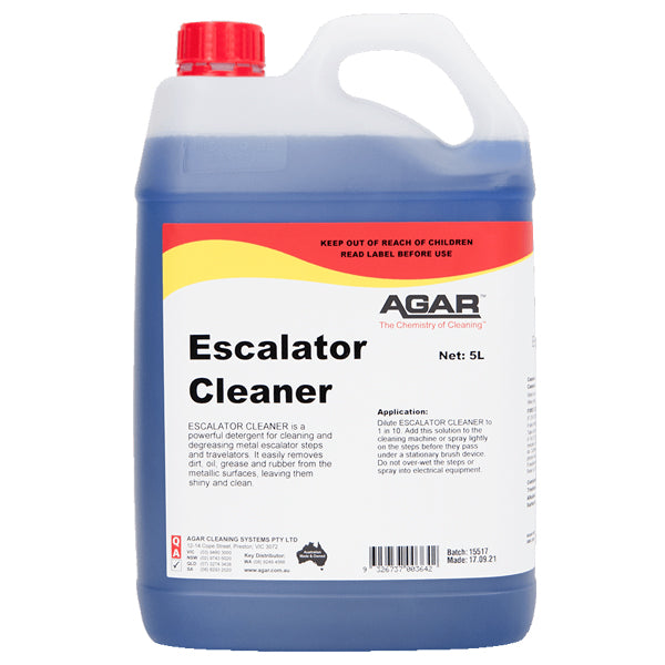 Agar Escalator Cleaner - Powerful Metal Surface Brightener & Polisher for Escalators, Handrails & Stainless Steel - Ideal for Shopping Malls, Airports & Public Spaces