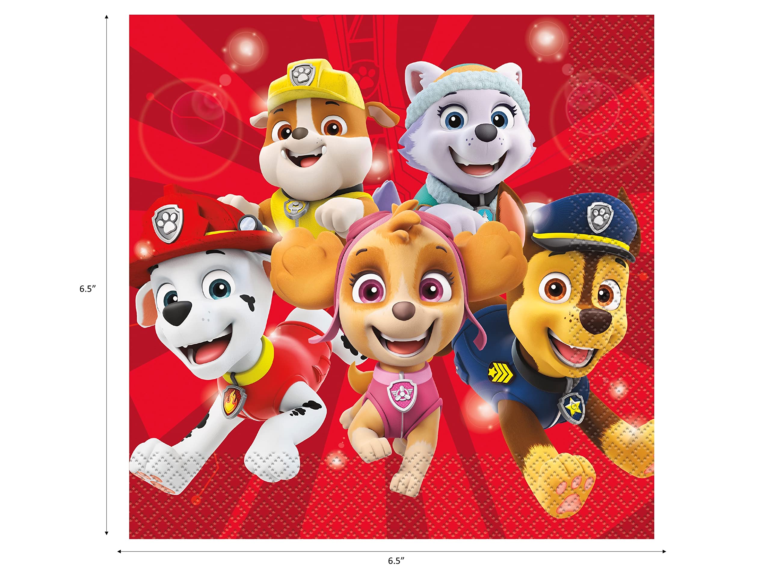 Peach State Paw Patrol Party Supplies Bundle - 16 Dinner Plates & Napkins Set for Kids Birthday Party | Themed Decorations for Children's Celebration Events