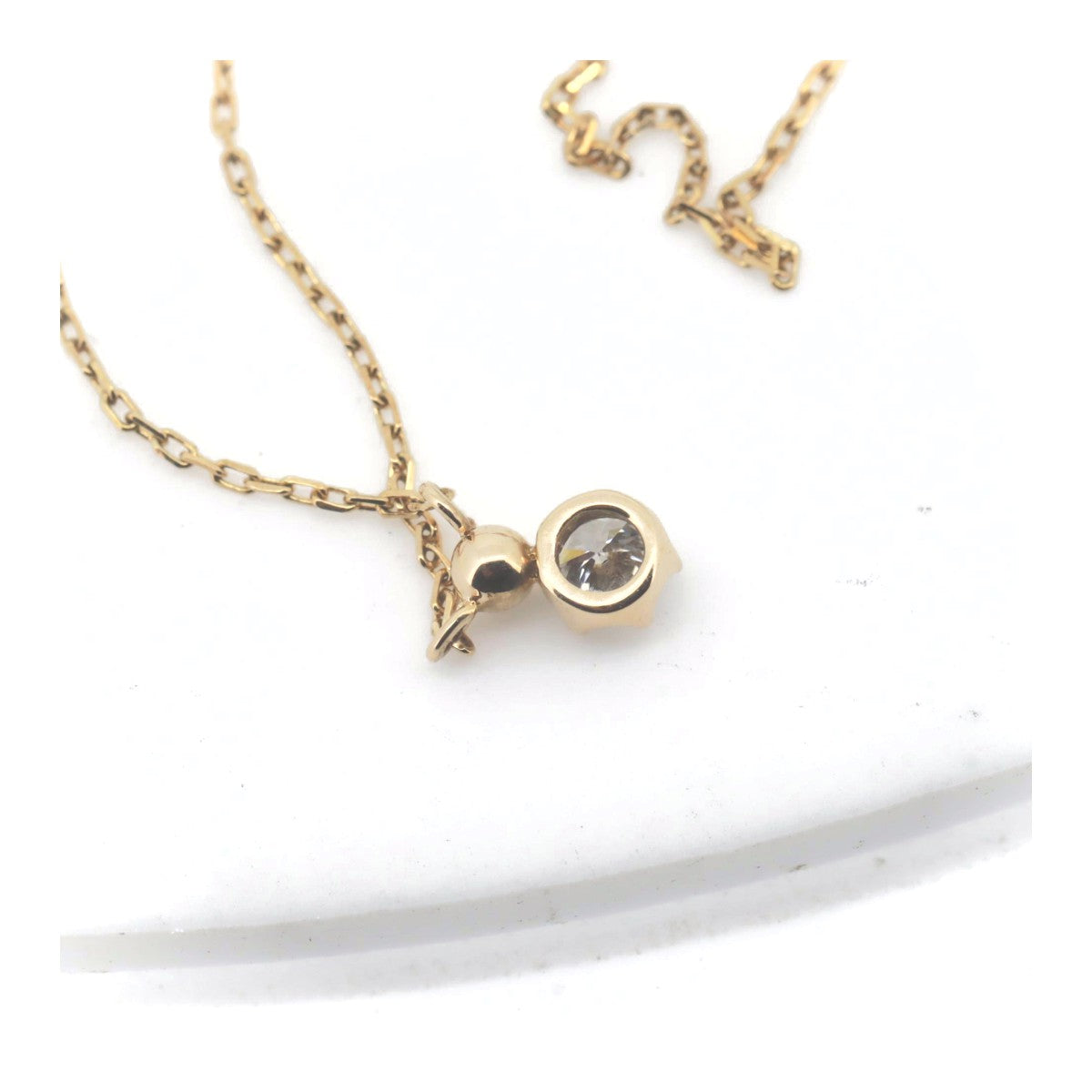 4℃ Diamond Au750 Necklace for Women - 18K White Gold Pendant Jewelry Gift for Anniversary, Valentine's Day & Special Occasions