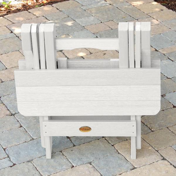 Portable Outdoor Folding Adirondack Side Table - Lightweight Patio Furniture for Camping, Beach, Garden & Poolside Use