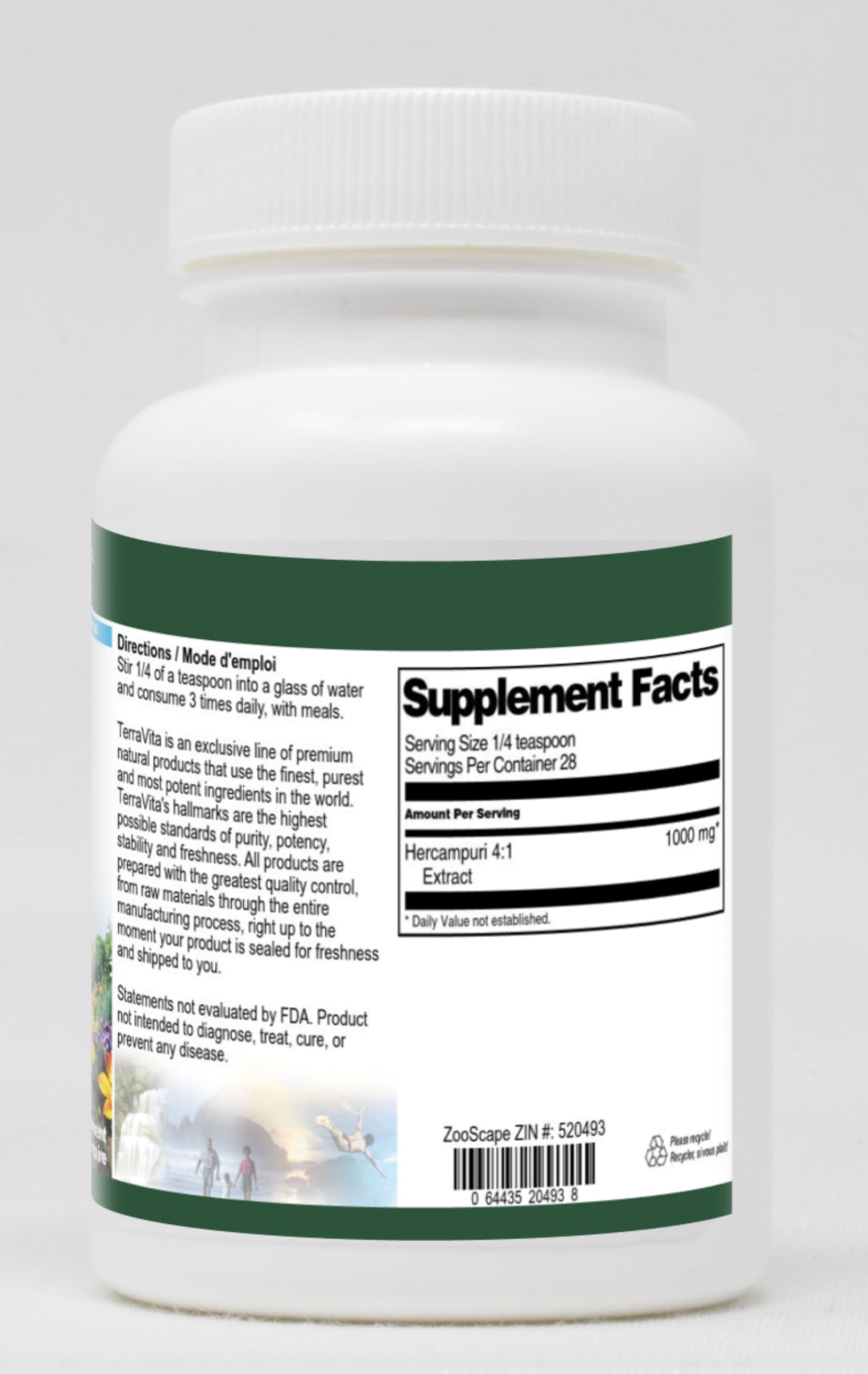 Hercampuri 4:1 Extract Powder - 1 oz (30g) | Natural Liver Support & Detox Supplement | for Weight Management & Digestive Health