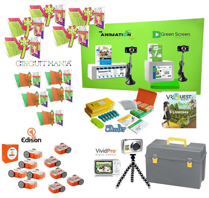 HamiltonBuhl Beginner Level STEAM/STEM Kit for Kids - Educational Science, Technology, Engineering, Arts & Math Learning Set - Perfect for Classroom, Homeschool & DIY Science Projects