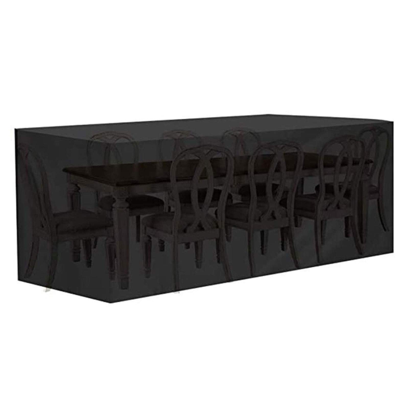 **180×120×70cm Waterproof Garden Furniture Cover - Heavy Duty Patio Table Protector for Rattan & Outdoor Sets, Dustproof & Customizable Black Tarpaulin - Perfect for All-Weather Protection & Storage**