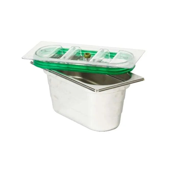 Greenvac 6-Inch GN1/3 Stainless Steel Gastronorm Pan Set - Commercial Kitchen Bakeware for Restaurants, Catering & Food Service