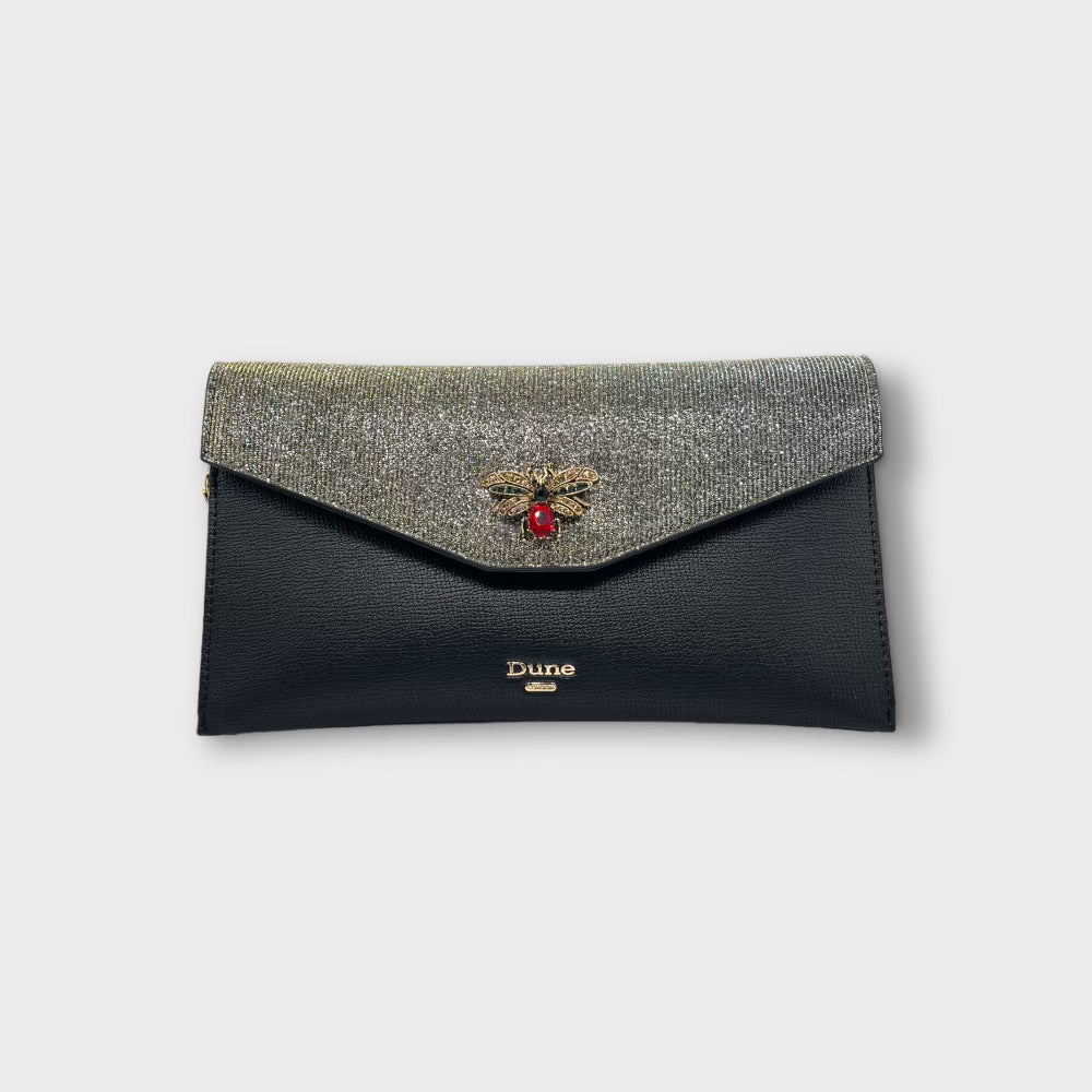 Dune London Emerald Bee Clutch Bag - Stylish Women's Evening Clutch for Parties, Weddings & Special Occasions