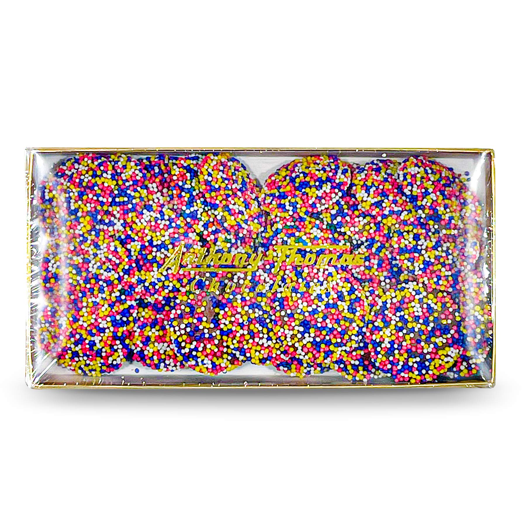 Anthony Thomas Milk Chocolate Nonpareils - 42 Count, Creamy & Delicious Rich Milk Chocolates with Assorted Seeds Topping | Perfect for Party Favors, Gift Baskets & Holiday Treats