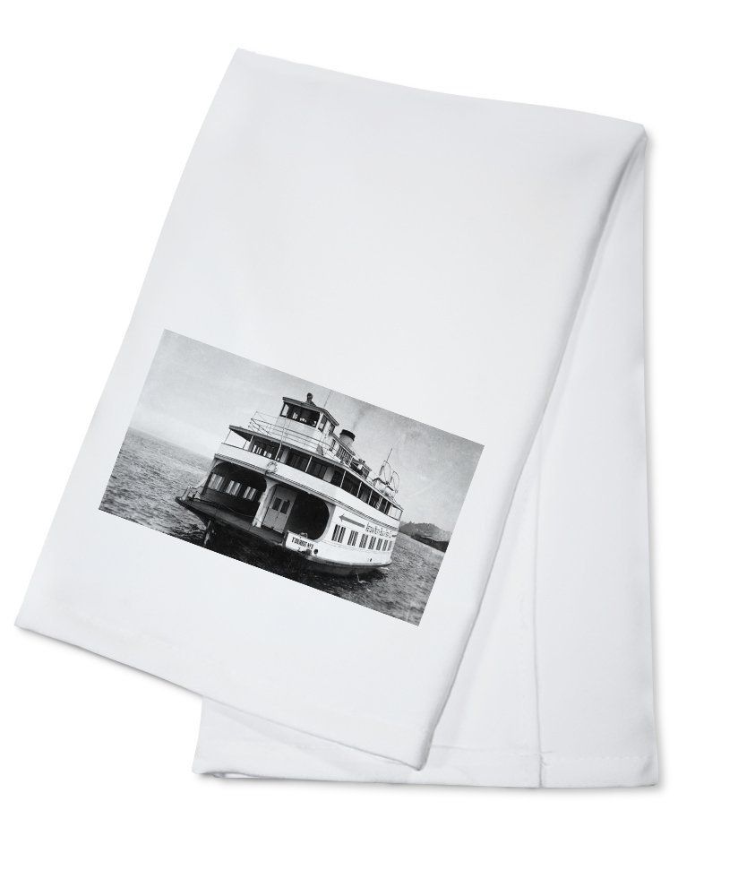 Astoria Oregon Ferry Megler Bridge Scenic Photo Print - 100% Cotton Tea Towel, Decorative Hand Towel for Kitchen & Home Decor - Perfect for Dish Drying, Gift Giving & Coastal Themed Decor