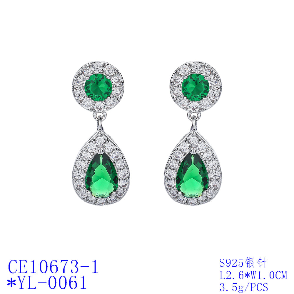 5A Cubic Zirconia Drop Earrings for Women - Elegant Wedding Jewelry Accessories CE10673 | Perfect for Bridal, Prom, Anniversary & Special Occasions