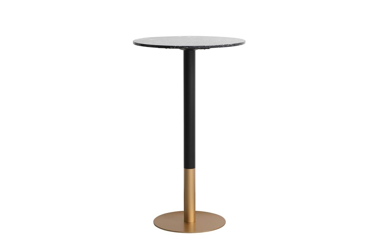 23 Inch Black Modern Pub Table - Elegant Home Decor for Kitchen, Bar & Dining Room - Perfect for Small Spaces & Entertaining Guests