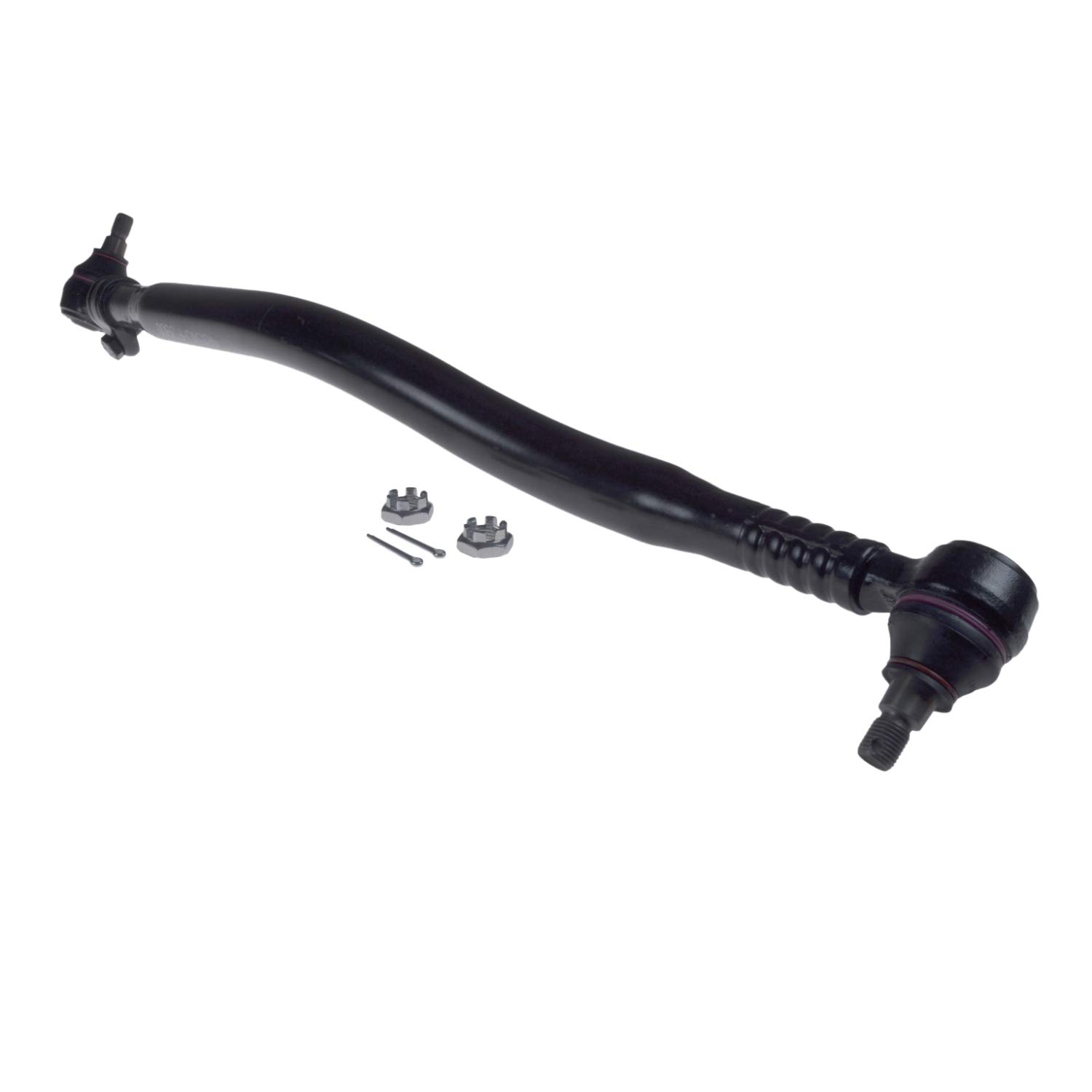 ADN187241 Heavy Duty Tie Rod with Castle Nuts & Cotter Pins - 1 Pack | Replacement Suspension Part for Trucks & SUVs | Off-Road & Towing Applications