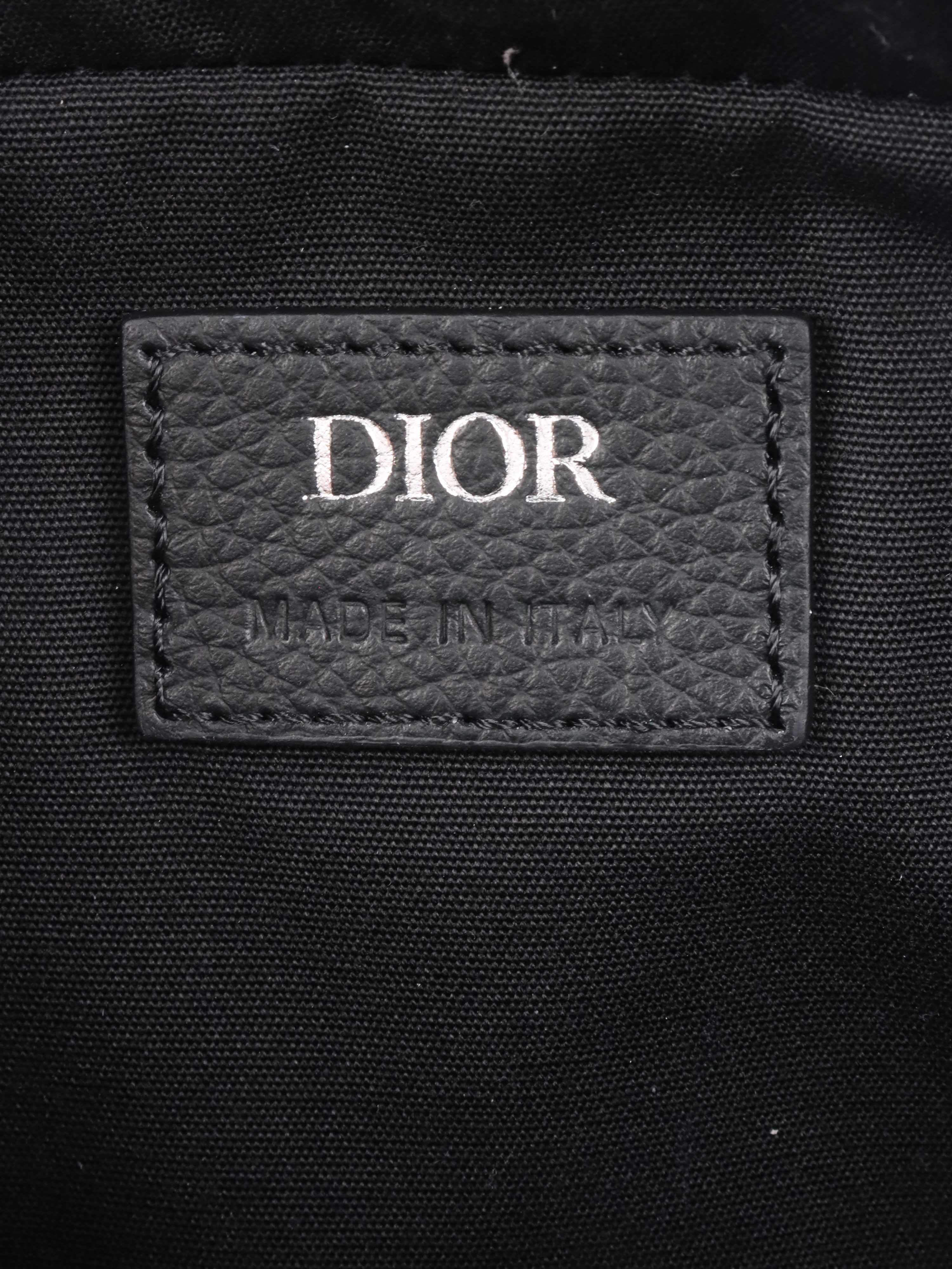 Dior Men's Black Safari Pouch Crossbody Bag - Luxury Designer Waist Pack for Travel, Gym & Everyday Use