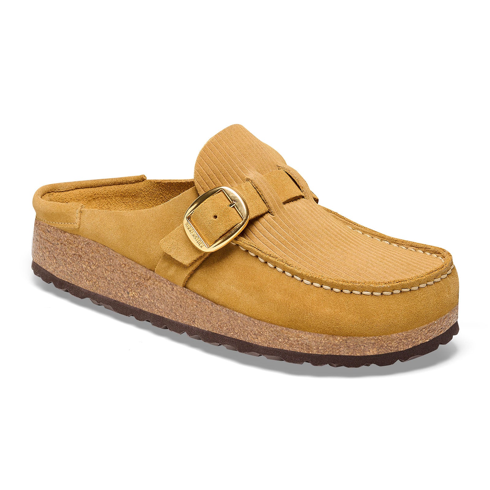 Birkenstock Buckley Narrow Clog for Women - Corduroy Cork Brown Comfortable Slip-On Shoes | Perfect for Casual Wear, Home & Office Use