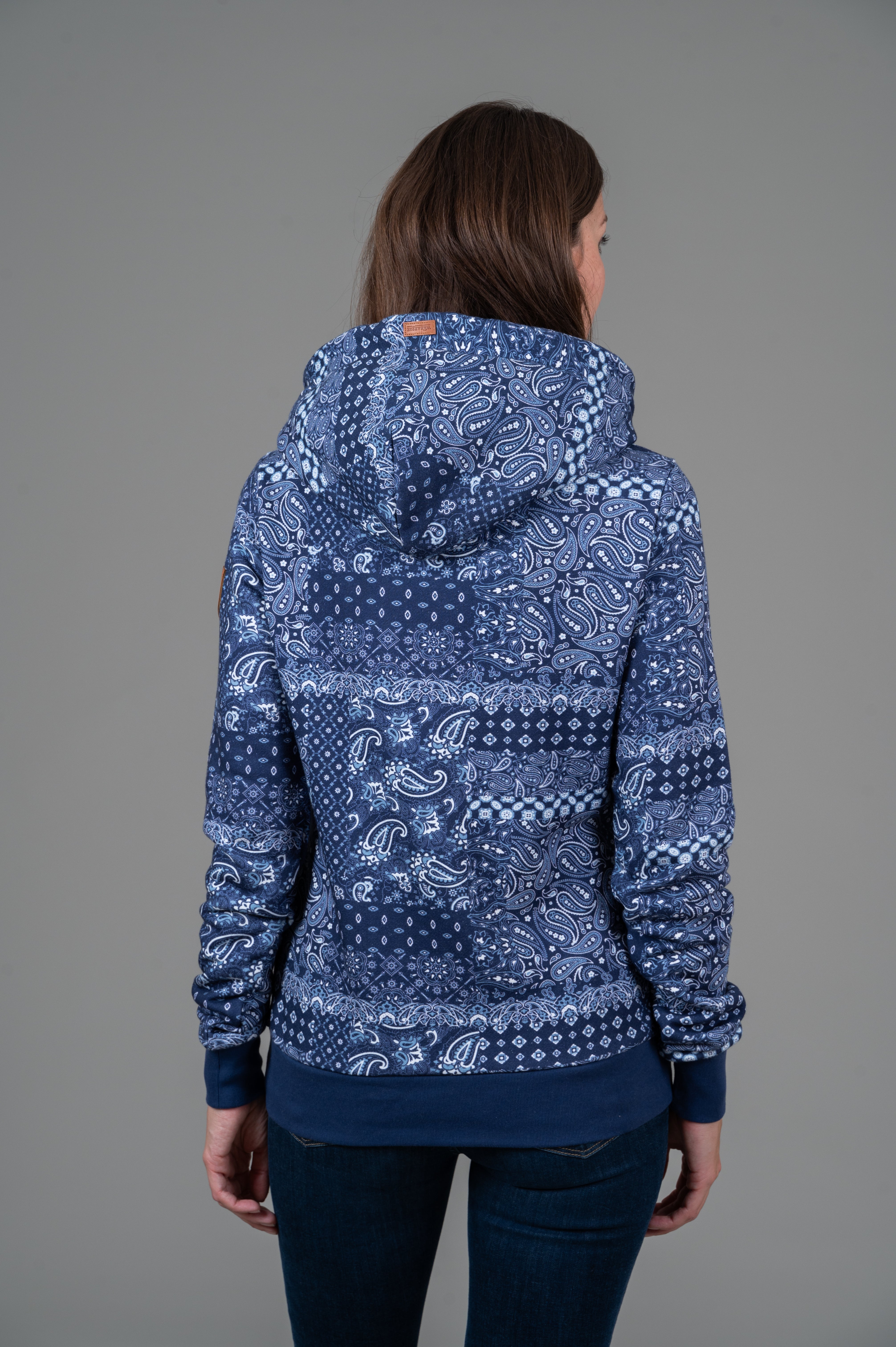 Arya Printed Hoodie Indigo - Stylish & Comfortable Pullover Sweatshirt for Men & Women | Perfect for Casual Wear, Street Fashion & Outdoor Activities