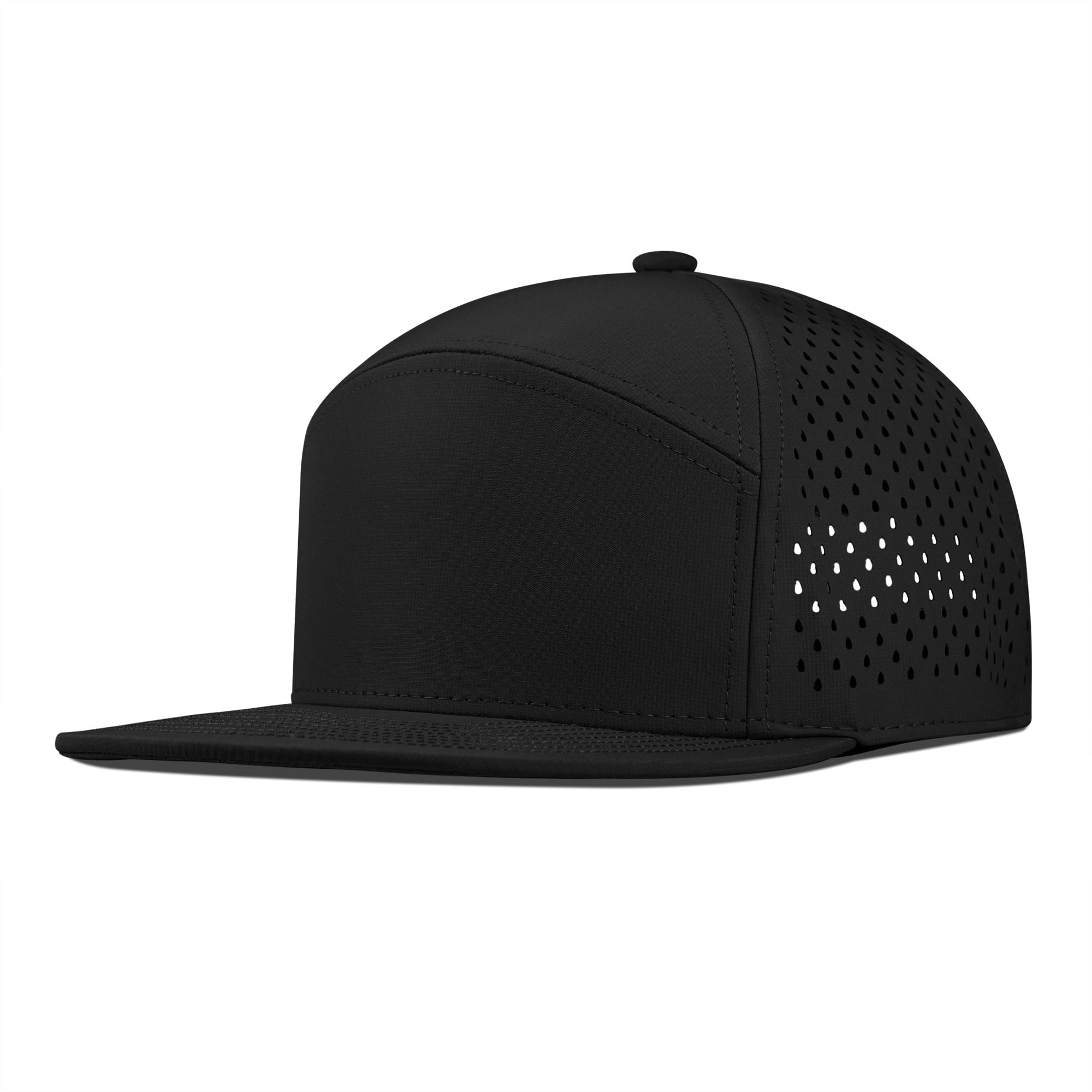 Performance Snapback Hats for Men & Women - Adjustable Flat Bill Baseball Caps for Golf, Running, Workout & Outdoor Activities - Breathable & Lightweight Sports Hat for Casual Wear & Athletic Training